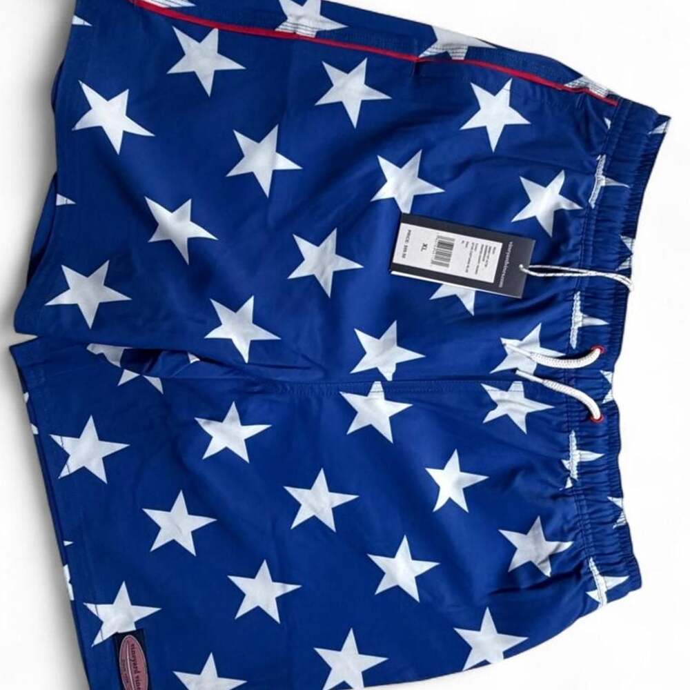 Vineyard Vines Printed Chappy Trunks Star Captains Blue XL